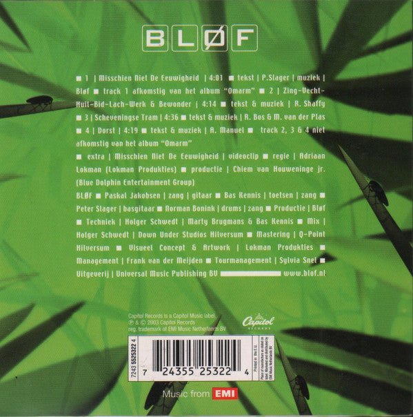 Bløf : Misschien Niet De Eeuwigheid (CD, Single, Enh)