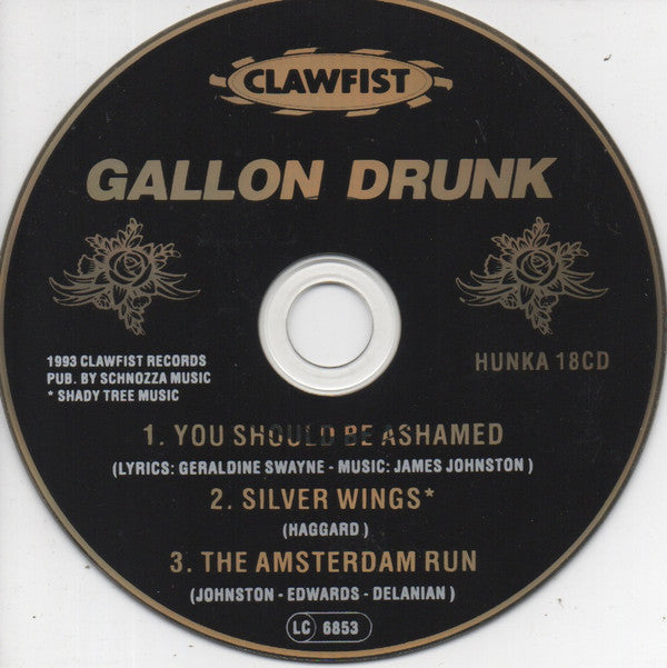 Gallon Drunk : You Should Be Ashamed (CD, Single)