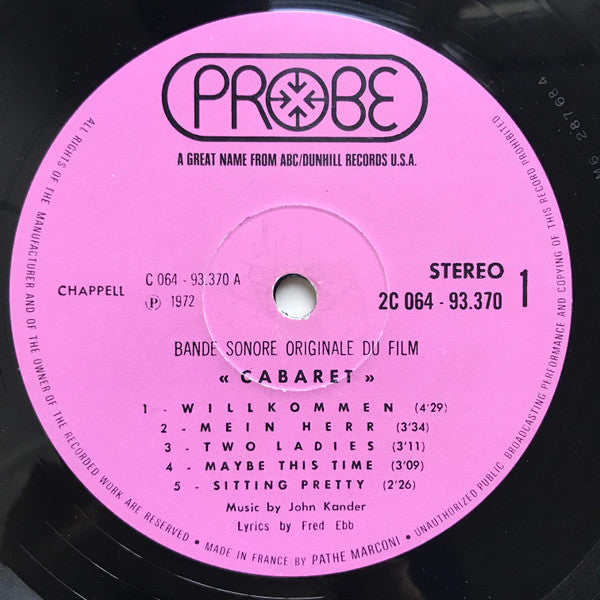 Ralph Burns : Cabaret - Bande Originale Du Film (LP)