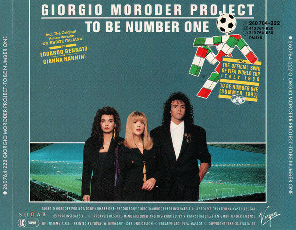 Giorgio Moroder Project : To Be Number One (CD, Album)