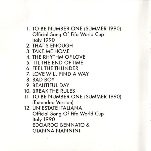 Giorgio Moroder Project : To Be Number One (CD, Album)