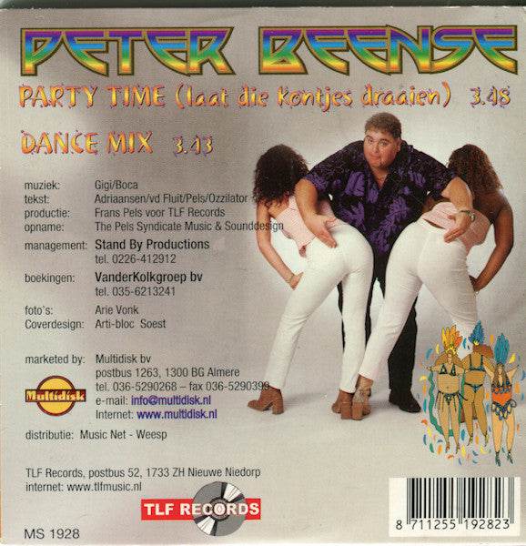 Peter Beense : Party Time (Laat Die Kontjes Draaien) (CD, Single)