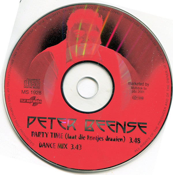Peter Beense : Party Time (Laat Die Kontjes Draaien) (CD, Single)