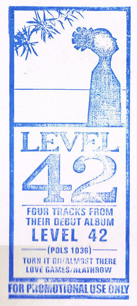 Level 42 : Level 42 LP Sampler (12", Promo, Smplr)