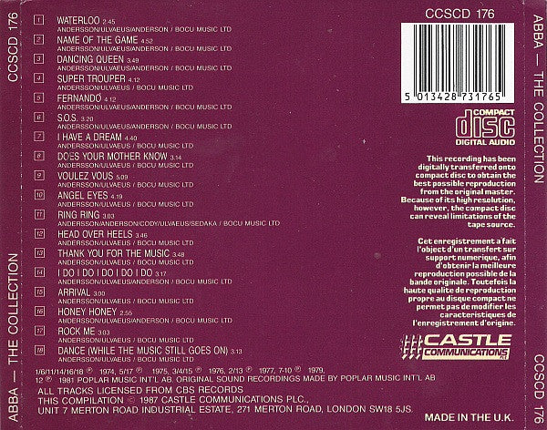 ABBA : The Collection (CD, Comp)