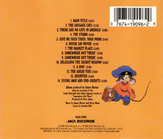 James Horner : An American Tail (Music From The Motion Picture Soundtrack) (CD)