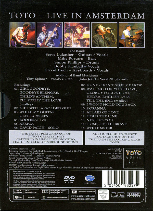 Toto : 25th Anniversary - Live In Amsterdam (DVD-V, S/Edition, Multichannel, PAL)