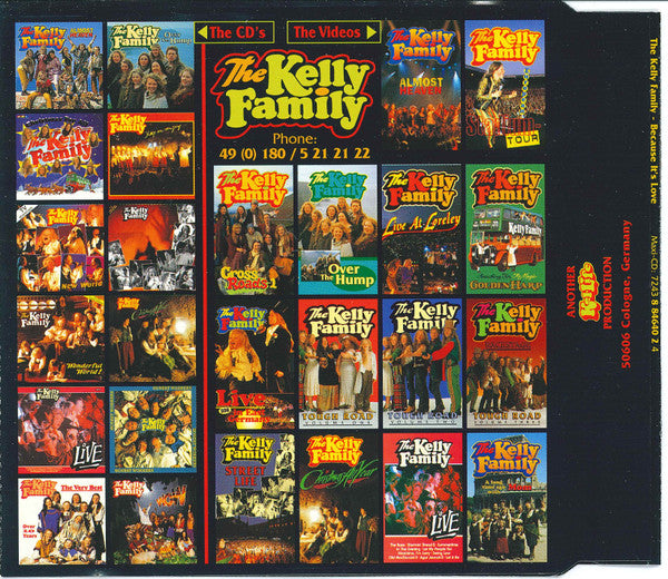 The Kelly Family : Because It's Love (CD, Maxi)