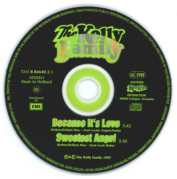 The Kelly Family : Because It's Love (CD, Maxi)