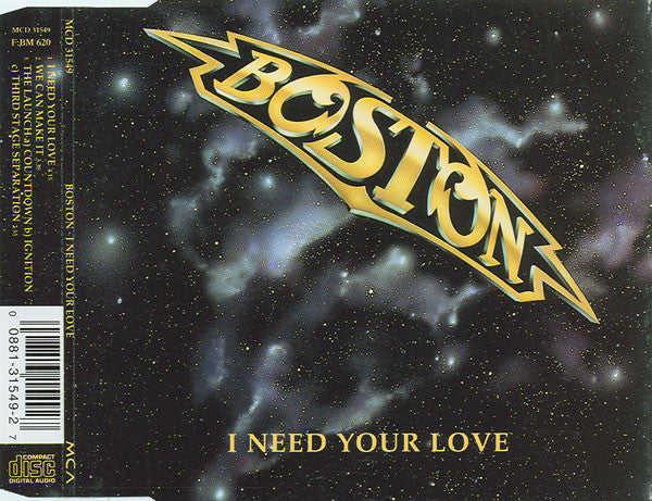Boston : I Need Your Love (CD, Single)