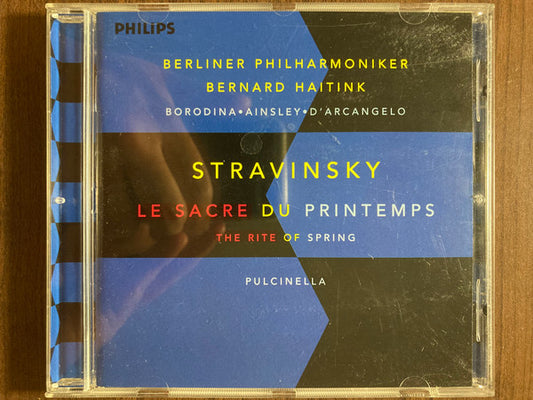 Stravinsky*, Berliner Philharmoniker, Bernard Haitink, Borodina*, Ainsley*, D'Arcangelo* : Le Sacre Du Printemps = The Rite Of Spring • Pulcinella (CD)