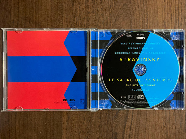 Stravinsky*, Berliner Philharmoniker, Bernard Haitink, Borodina*, Ainsley*, D'Arcangelo* : Le Sacre Du Printemps = The Rite Of Spring • Pulcinella (CD)