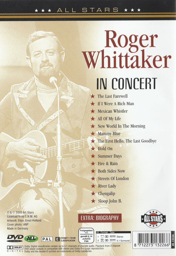 Roger Whittaker : Streets Of London (DVD-V)
