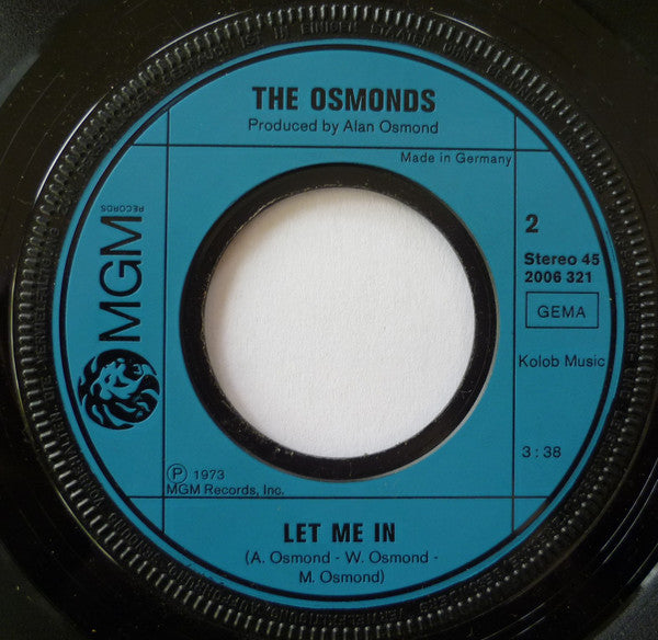 The Osmonds : One Way Ticket To Anywhere (7", Single)