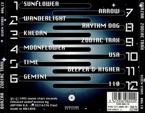 Quazar : Zodiac Trax (CD, Album)