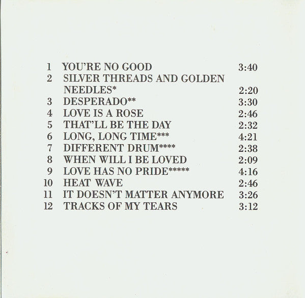 Linda Ronstadt : Greatest Hits (CD, Comp, Tar)