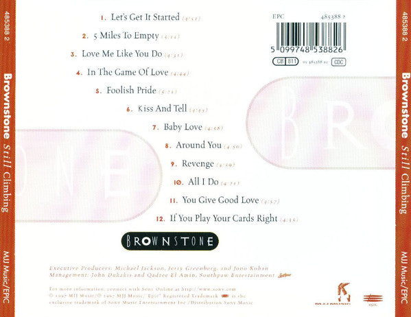 Brownstone : Still Climbing (CD, Album)