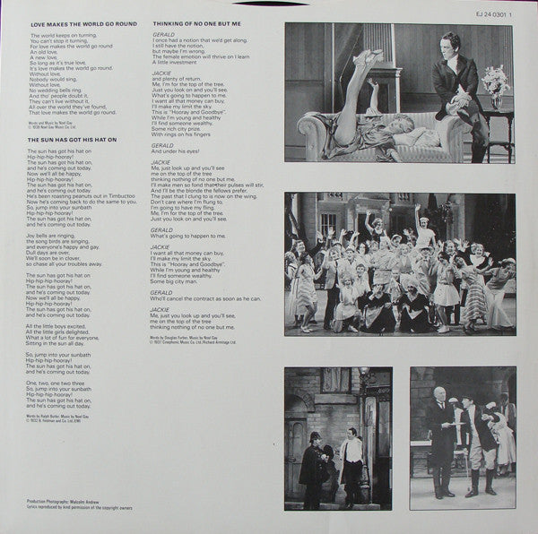 Noel Gay - "Me And My Girl" Original Cast : Me And My Girl (LP, Album)