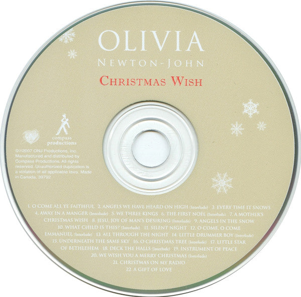Olivia Newton-John : Christmas Wish (CD, Album)