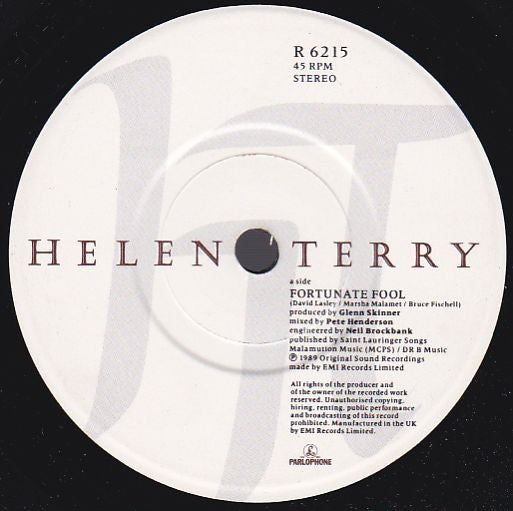 Helen Terry : Fortunate Fool (7")