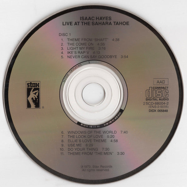 Isaac Hayes : Live At The Sahara Tahoe (2xCD, Album, RE)