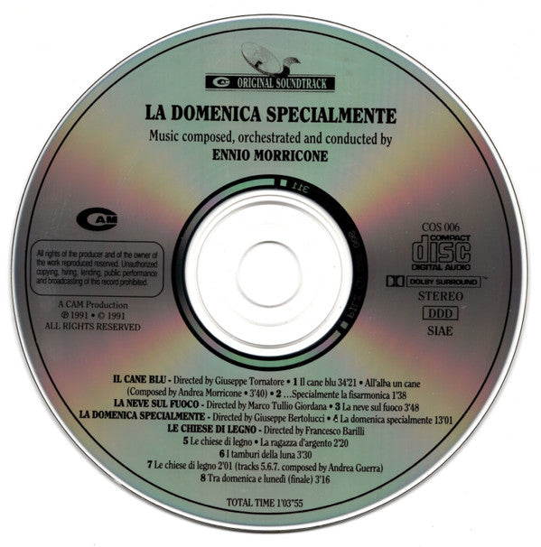Ennio Morricone : La  Domenica Specialmente (Original Motion Picture Soundtrack) (CD, Album)