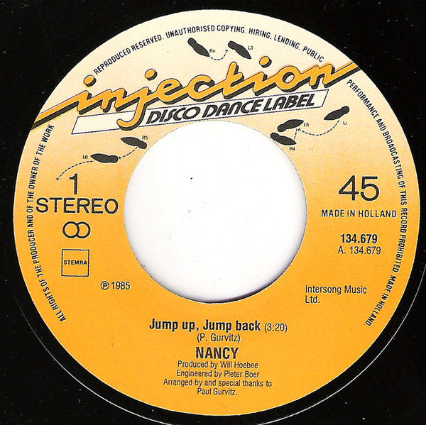 Nancy (8) : Jump Up, Jump Back (7", Single)