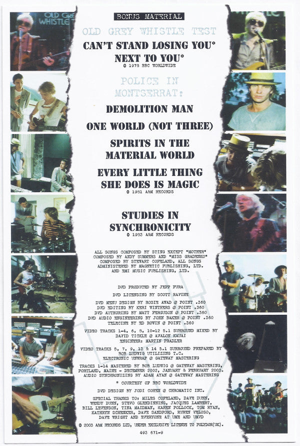 The Police : Every Breath You Take (The DVD) (DVD-V, Comp, Copy Prot., Multichannel, PAL, Dol)