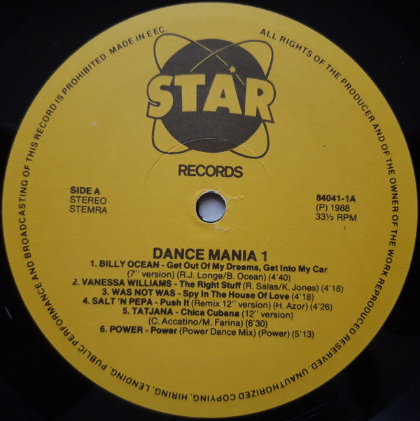 Various : Dance Mania 1 (LP, Comp)