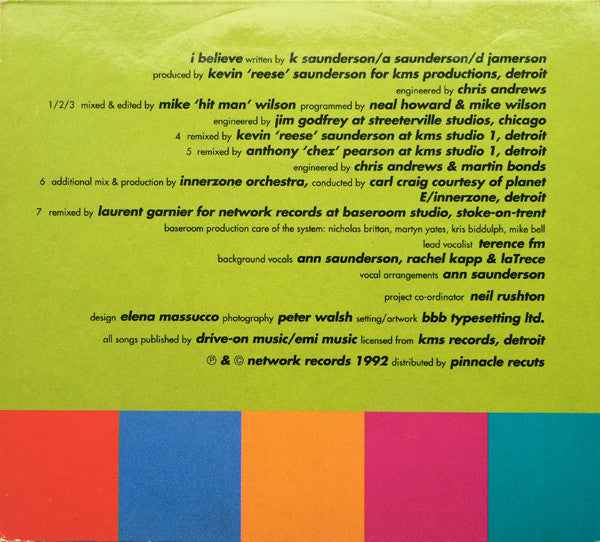 The Reese Project : I Believe (CD, Single)