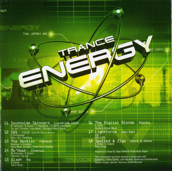 Various : Trance Energy (CD, Mixed)