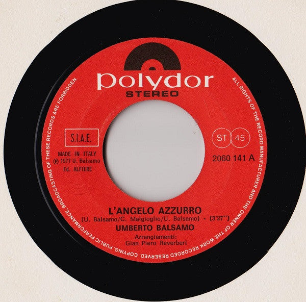 Umberto Balsamo : L'Angelo Azzurro (7")