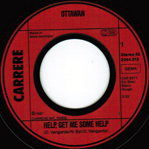 Ottawan : Help! (Get Me Some Help) (7", Single)