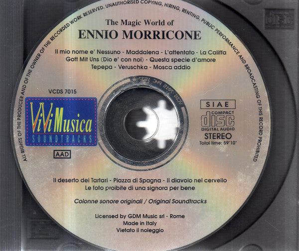 Ennio Morricone : The Magic World Of Ennio Morricone (Original Soundtracks) (CD, Album, Comp)