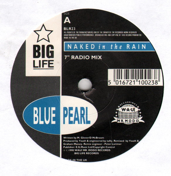 Blue Pearl : Naked In The Rain (7", Single)