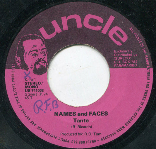 Names And Faces : Tante (7")