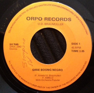Freddy Amelo With Orchestra Popular : Sirie Boong Negro (7")