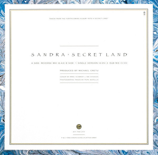 Sandra : Secret Land (Extended Version) (12", Single)