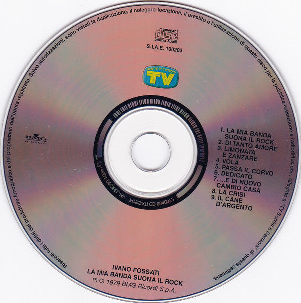 Ivano Fossati : La Mia Banda Suona Il Rock (CD, Album, RE)