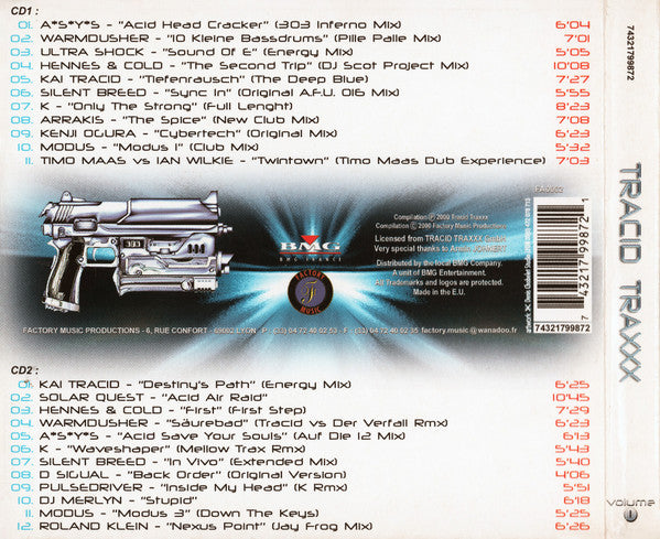 Various : Tracid Traxxx Volume 1 (2xCD, Comp, Dig)