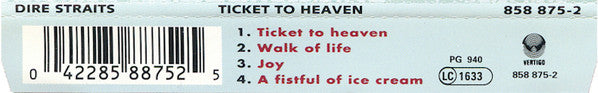 Dire Straits : Ticket To Heaven (CD, Single)