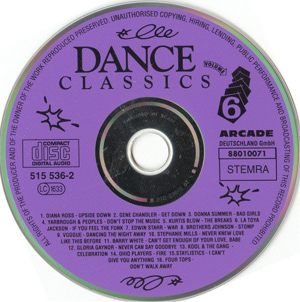 Various : Dance Classics - Volume 6 (CD, Comp)
