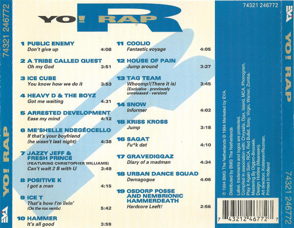 Various : Yo! Rap (CD, Comp)
