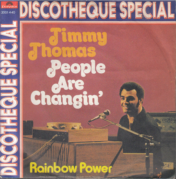 Timmy Thomas : People Are Changin' (7", Single)