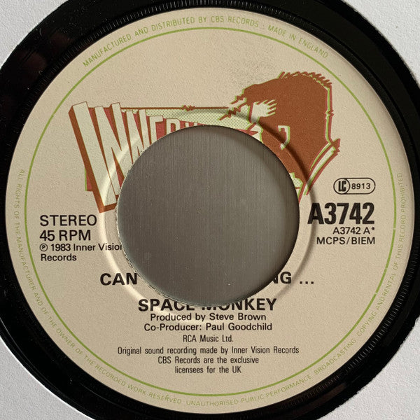 Space Monkey (3) : Can't Stop Running.... (7", Single)