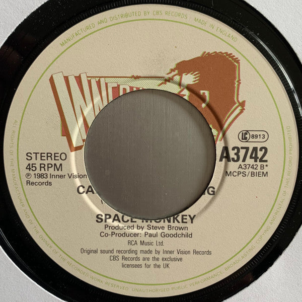 Space Monkey (3) : Can't Stop Running.... (7", Single)