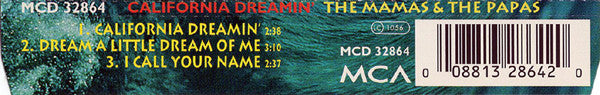 The Mamas & The Papas : California Dreamin' (CD, Single)