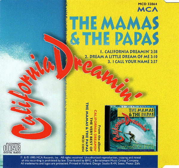 The Mamas & The Papas : California Dreamin' (CD, Single)