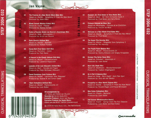 Jan Vayne : Classical Trancelations (2xCD, Comp)
