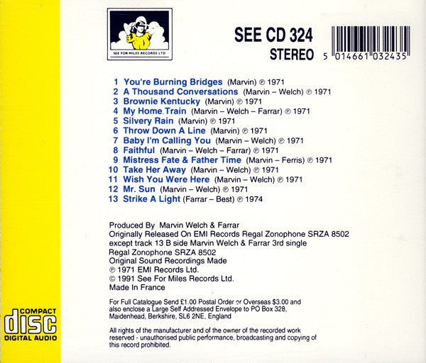 Marvin, Welch & Farrar : Marvin, Welch & Farrar...Plus (CD, Album, RE)